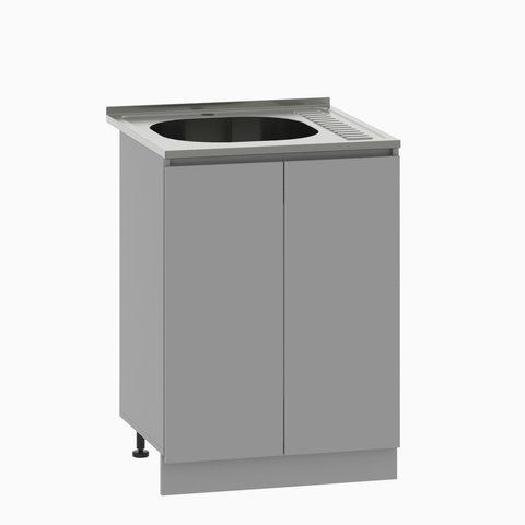 Шафа нижня під мийку без ручок КММ-6 820*600*460 мм Сірий 458515 фото - купити в MEBLERIA
