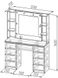 Туалетний столик з дзеркалом і підсвіткою 1600х1200х400 мм Дуб Сонома/Білий 458979 458979 фото 4 з 4