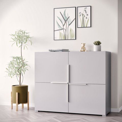 Комод с полками Винус ЛДСП 1000х1200х420 мм Серый 458986 фото - купить в MEBLERIA