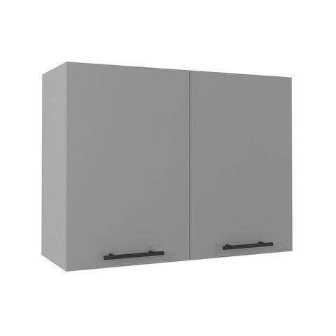 Шафа верхня МК Compact ЛДСП 600х800х300мм Сірий 458207 фото - купити в MEBLERIA